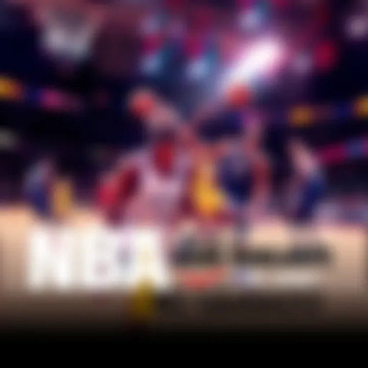 Players in an intense moment during an NBA game, showing excitement and competition on the court.