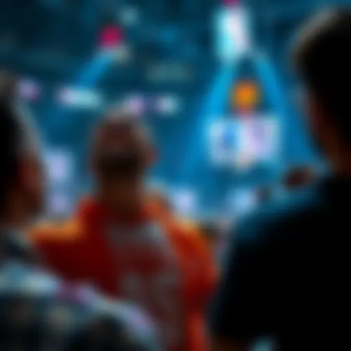 Fans watching the NBA Lottery live, with excitement and anticipation in the air.