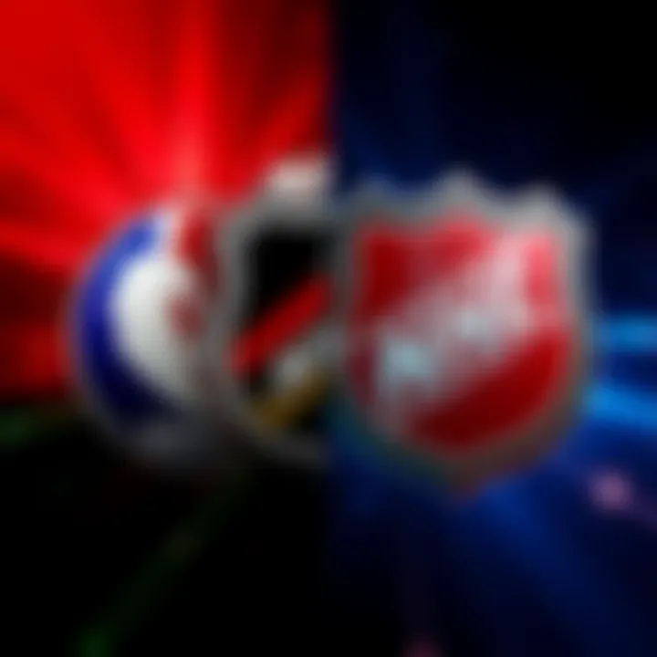 A graphic showing the logos of NBA and NHL teams merged together, illustrating the results of the Mash Up lottery.