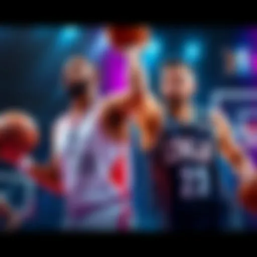 Top NBA players Desmond Bane and Luka Dončić in action, showcasing their skills during games