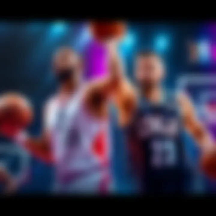 Top NBA players Desmond Bane and Luka Dončić in action, showcasing their skills during games