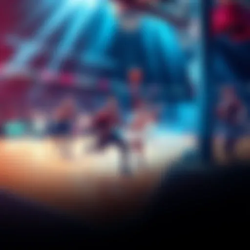 NBA players competing on the court during a game, showcasing their skills and teamwork.