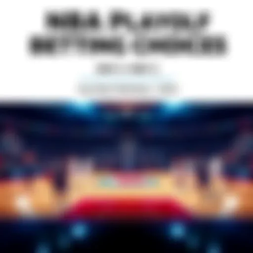 A graphic featuring a basketball court with players in action during an NBA playoff game, highlighting top betting choices for May 2.