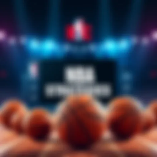 A basketball graphic showing tips and strategies for NBA PrizePicks betting, featuring basketballs and statistics