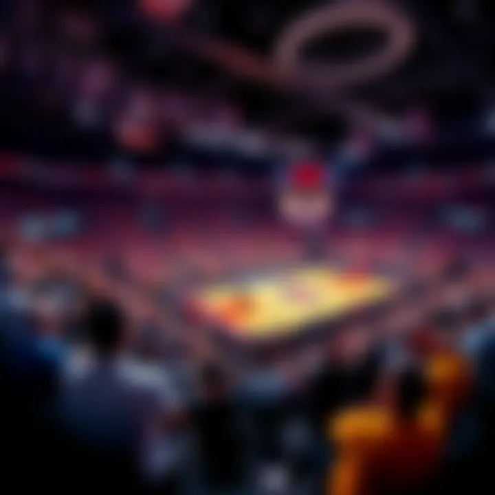 Crowd watching basketball games at NBA Summer League on July 19, 2025
