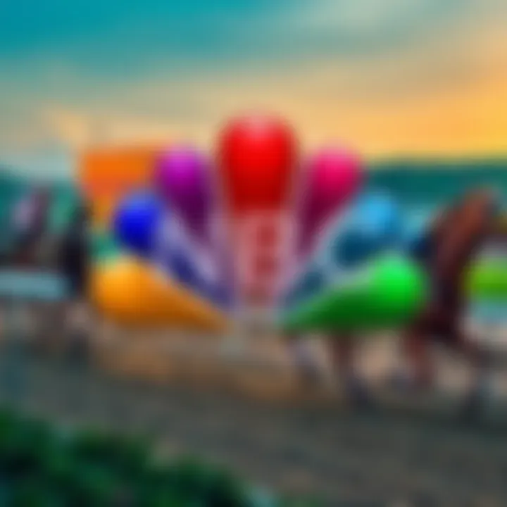 NBC logo in front of a horse racing scene related to the Kentucky Derby