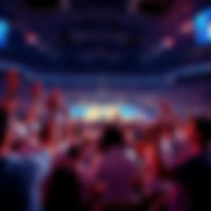 Excited fans cheering for their favorite teams during March Madness 2026 basketball tournament.