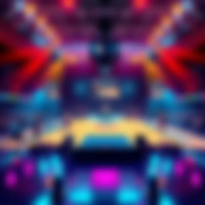 NCAABB Basketball Betting Tips A basketball court with players in action and betting odds displayed on a screen