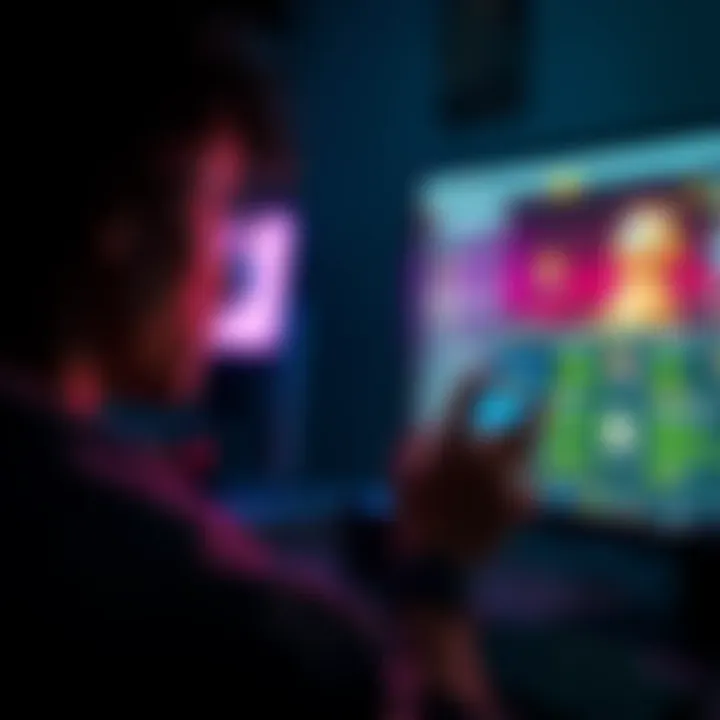 A frustrated person looking at a computer screen, unable to progress in Popquest due to NCL problems