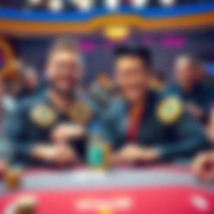 Negreanu and Kabrhel proudly display their new poker bracelets at WSOP 2026 while Hellmuth is seen with his children nearby.