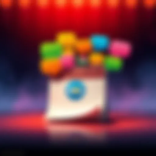 Graphic showing a calendar page turning with BOL logo and colorful speech bubbles representing people's opinions