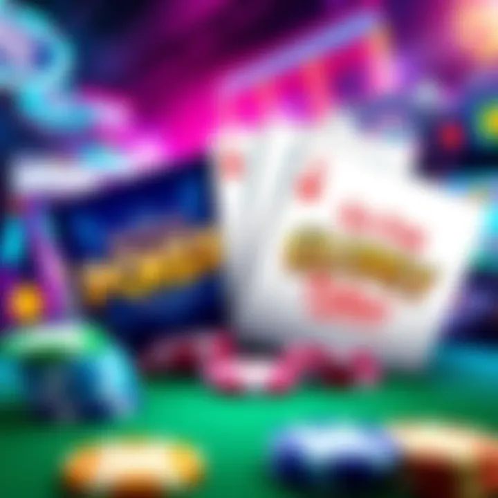 A colorful graphic featuring two video poker games, Bonus Chip Poker and Go for Glory Poker, showcasing cards and chips in an exciting casino setting.