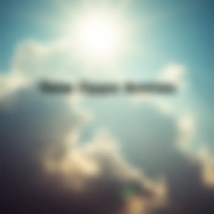 New Opportunities Ahead A bright sky with clouds representing new possibilities and hope for the future
