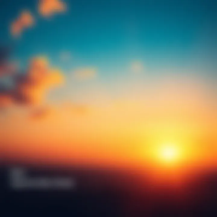 New Opportunities Ahead A bright horizon representing new trends and opportunities for 2025 with vibrant colors.