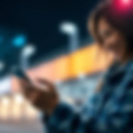 A person using a smartphone to access a new payment link, looking pleased with the convenience.