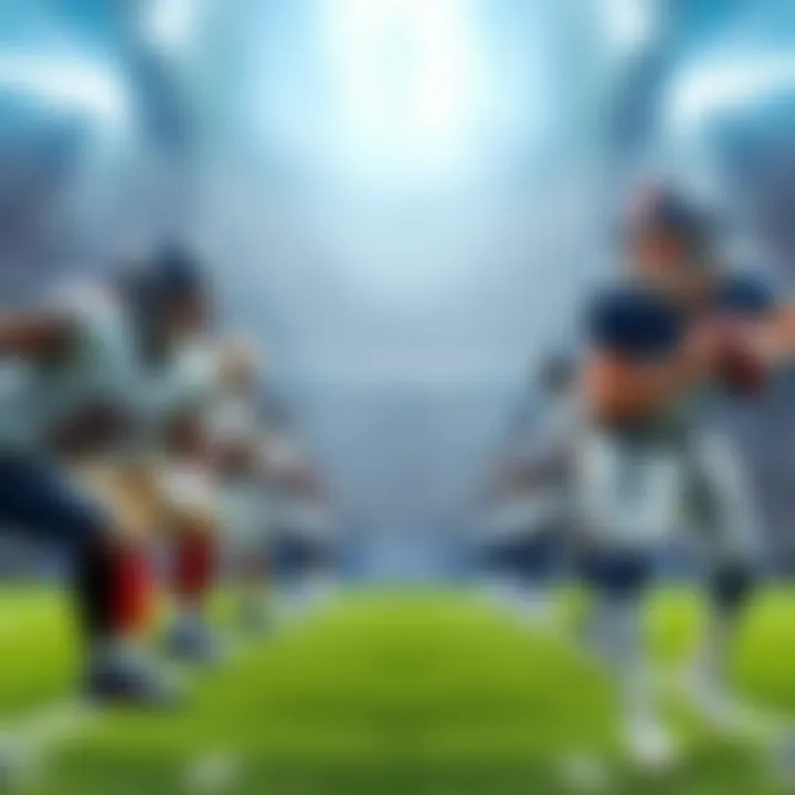 A lineup of top NFL quarterbacks ready for the game, featuring key players in action during a football match.