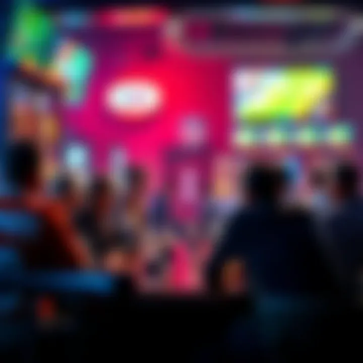 Fans discussing NFL betting strategies at a sports bar