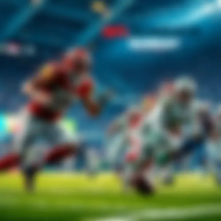 NFL players in action during a game, showcasing underdog teams competing fiercely.