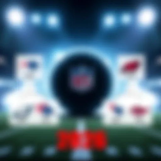 Graphic showing NFL team logos with predicted win totals for the 2026 season