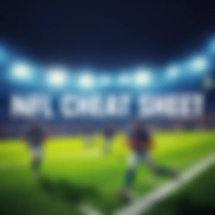 A football field with players in action, showing intense moments during a game, capturing excitement for NFL fans