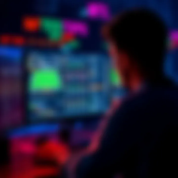 NFL Betting Tips A person looking at a computer screen with NFL betting tips and sports analysis on display