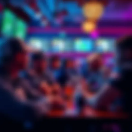 Fans discussing betting odds and picks for the Bills vs Patriots game in a sports bar