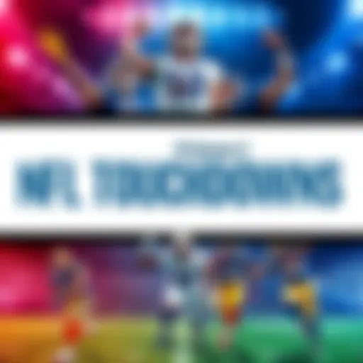 A collage of NFL players celebrating touchdowns during the first half of games