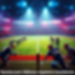 A football field with players preparing for a game, showcasing excitement for NFL Week 1 betting opportunities.