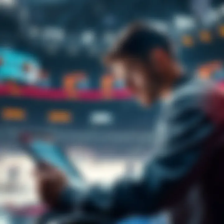 NHL Betting Strategy A person analyzing hockey game stats while planning a $20 bet on NHL