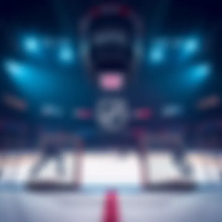 Graphic showing NHL game with Moneyline betting options