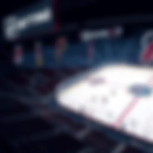 A graphic showing an NHL hockey rink with betting odds and team logos for games on May 10, 2026