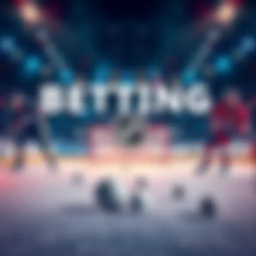 A graphic showcasing hockey elements with betting odds for NHL games on April 4, 2026.