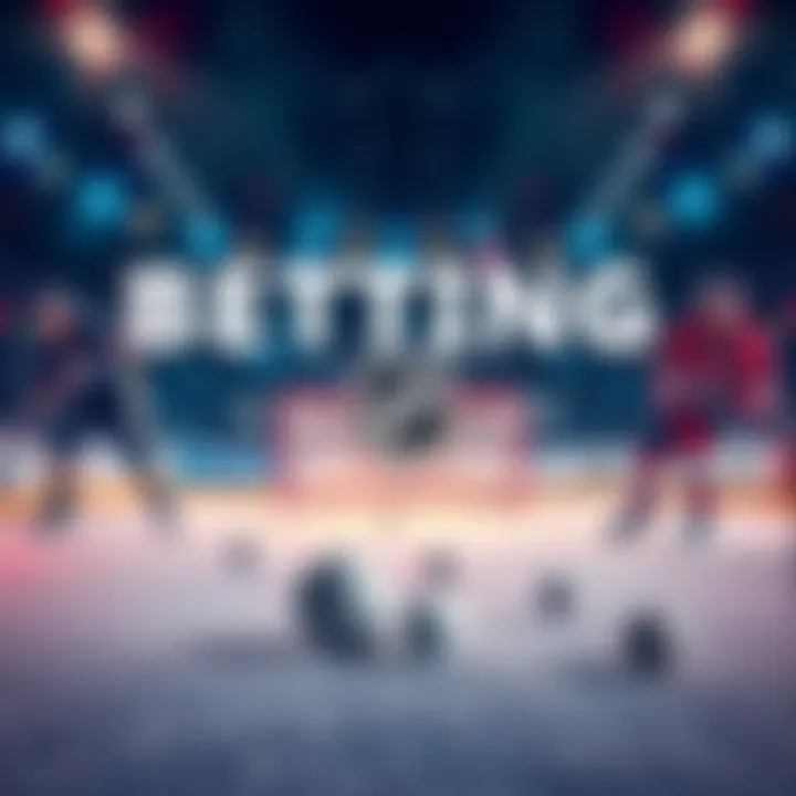 A graphic showcasing hockey elements with betting odds for NHL games on April 4, 2026.