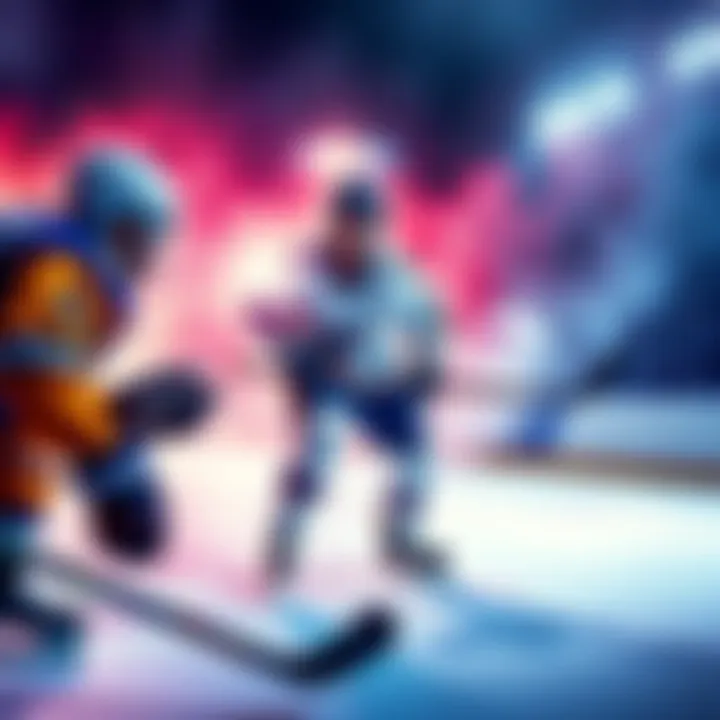 NHL players making scoring predictions for a game