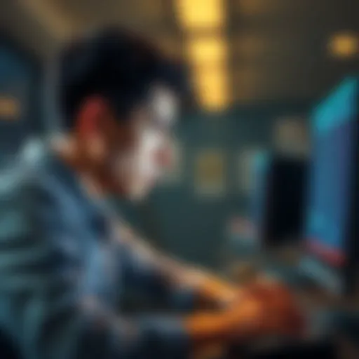Nickyfingaz1 looking at a computer screen with concern about a delayed fund withdrawal