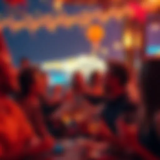 People enjoying a festive night with drinks and laughter, celebrating with joy and freedom from taxes.