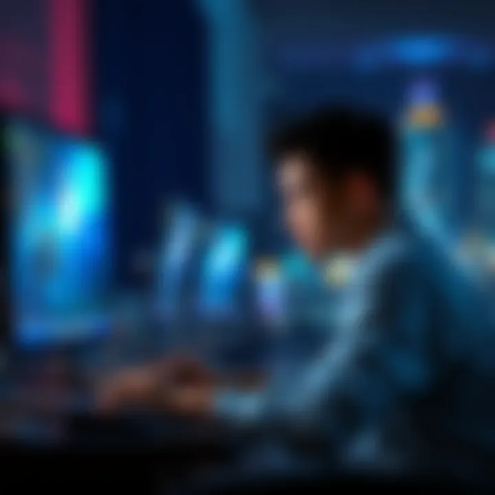 A person frustrated at their computer, unable to join two night competitions, with a lock symbol on the screen.