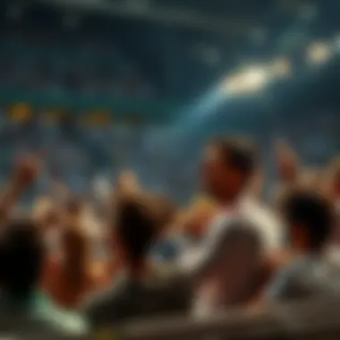 Crowd at a tennis match reacting to Novak Djokovic's performance, showcasing mixed emotions of fans and critics.