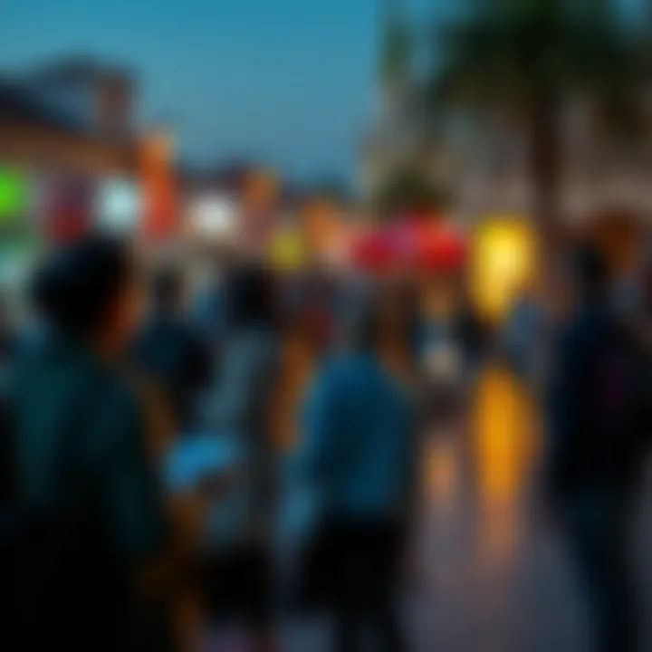 People engaging in discussions about the significance of the number 350 in a public space in Spain.