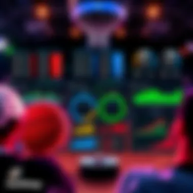 Olympic Sports Betting Analysis A layout showing betting odds for Olympic events like basketball and ice hockey, with charts and graphs depicting popular betting trends.