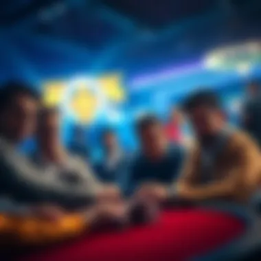 Online Poker Scams Players expressing disappointment over online poker scams, showing signs of frustration and worry about the integrity of the game.