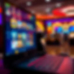 An online casino screen displaying various games and options for players to win real money.