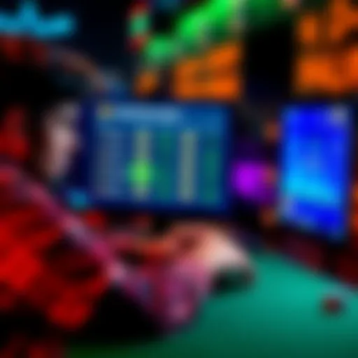 A person playing poker online with cryptocurrency options like Bitcoin and Ethereum visible on the screen