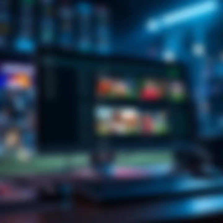 Online Sports Betting in Newfoundland A computer screen displaying various online sports betting options with graphics of sports icons like football and basketball