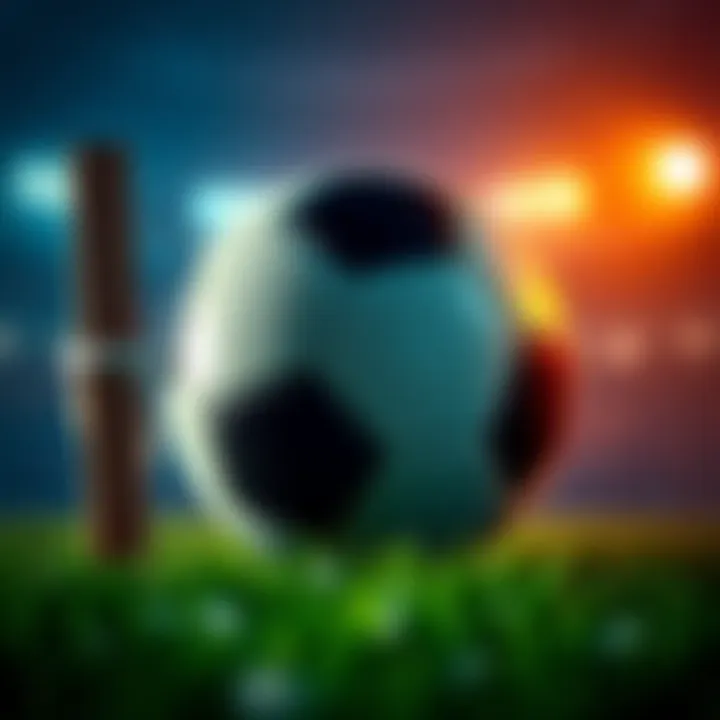 A soccer ball and wooden sticks symbolizing the new SOT rule for the World Cup by Paddy Power