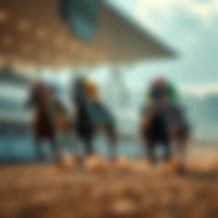 Paladin racing on the track, showcasing speed and determination as it approaches the leader.