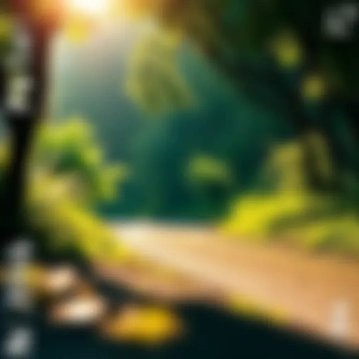 A serene path surrounded by greenery and sunlight, symbolizing positive change and new opportunities