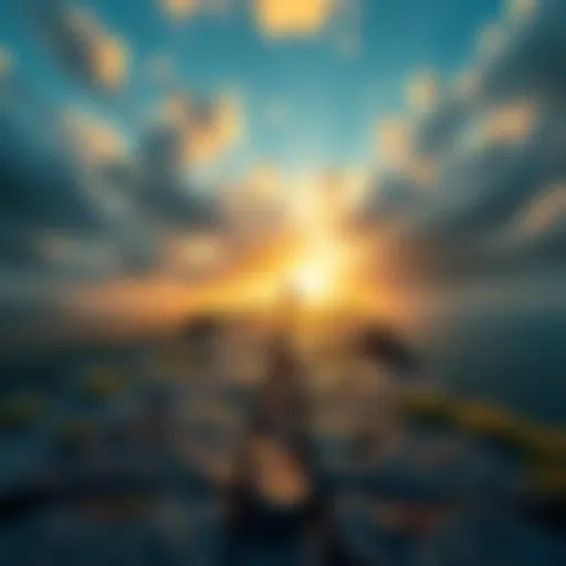 A person standing at the edge of a path that splits into two, symbolizing choices and challenges on the journey to success.