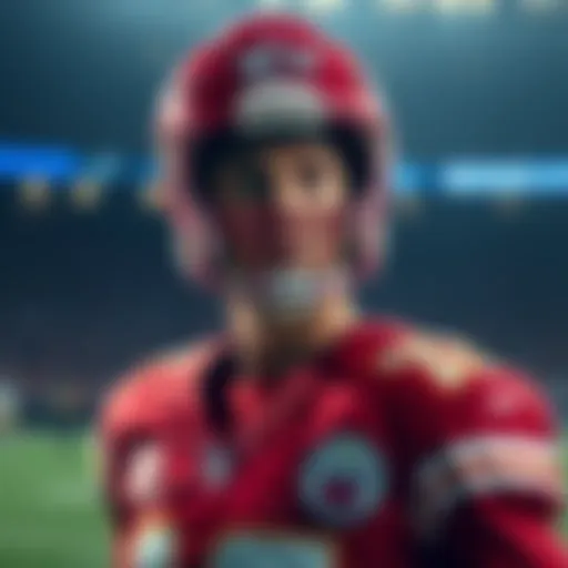 Patrick Mahomes looking concerned while playing during a game