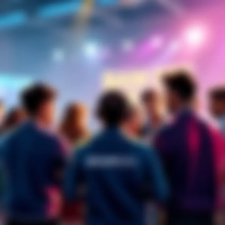 Group of people sharing opinions about the BOOM DFS app for sports betting